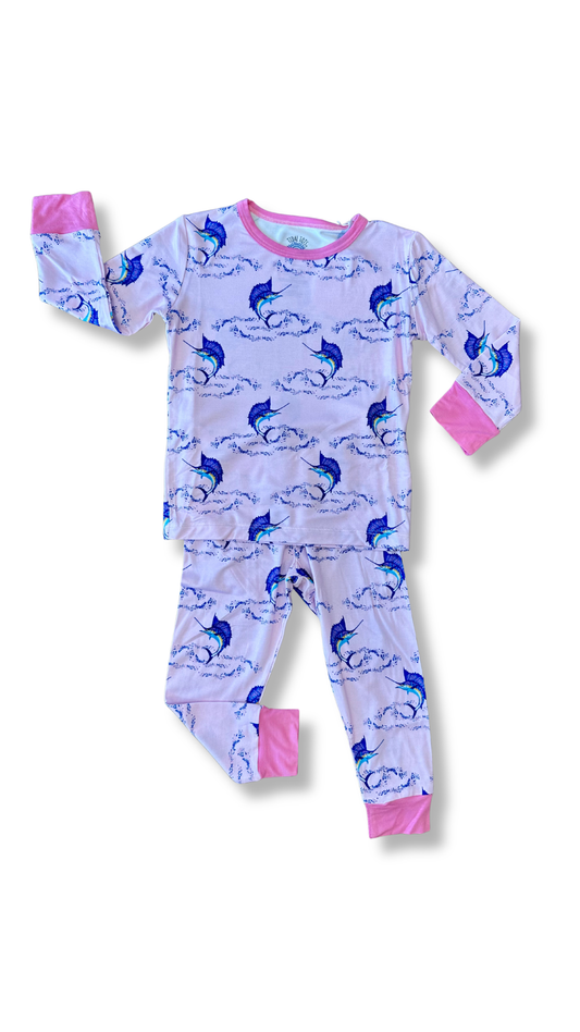 Summertime Sails Pink Two Piece Pajama