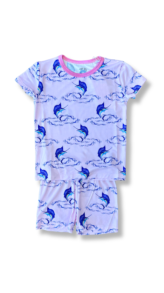 Summertime Sails Pink Shorts Set