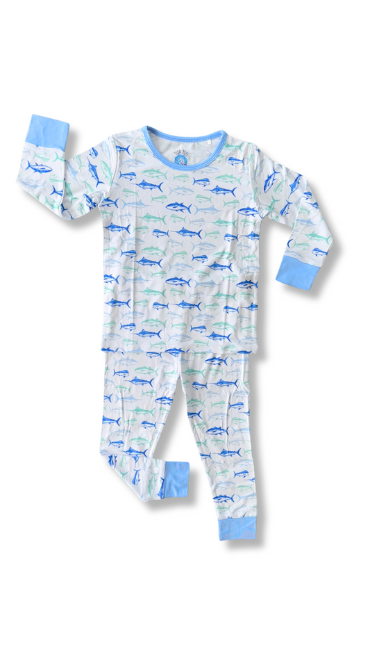 Maritime Medley Blue Two Piece Pajama