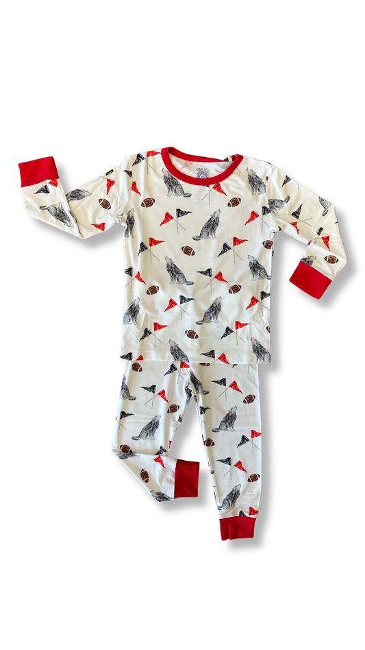 Wolf Win Red Two Piece Set