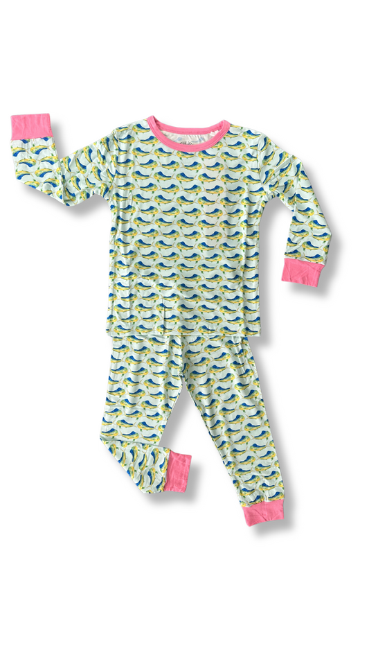 Dolphin Dance Pink Two Piece Pajama