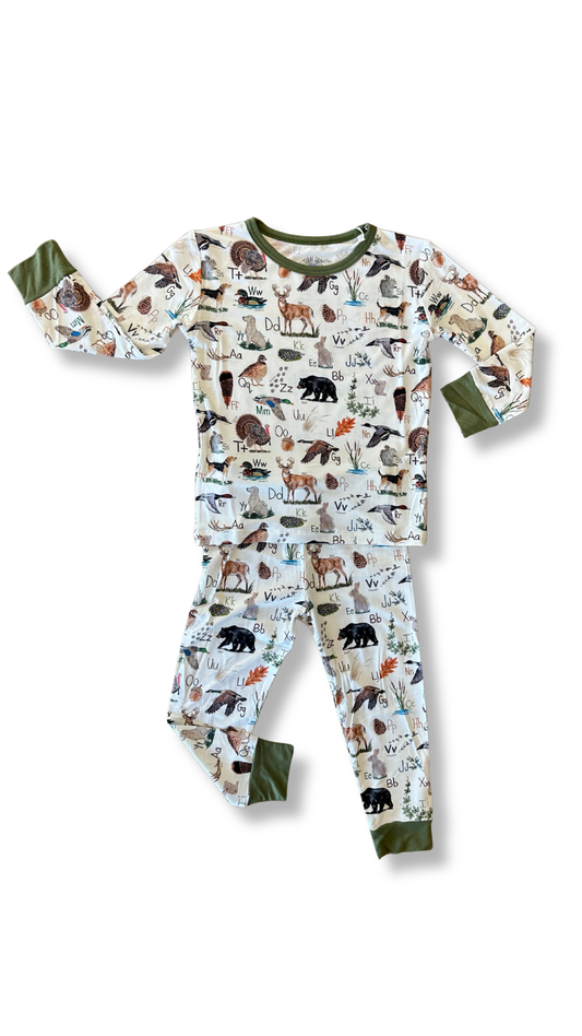 Harvest ABC's Green Two Piece Pajama