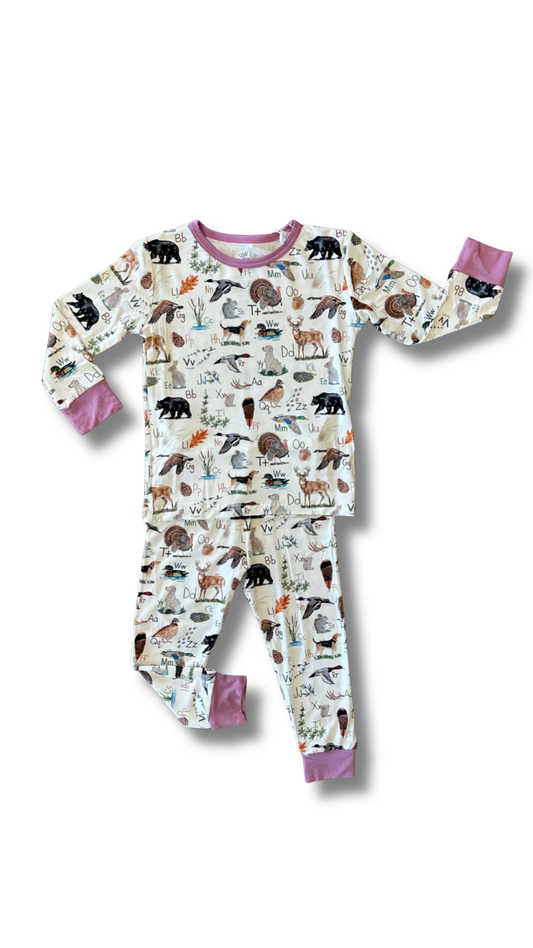 Harvest ABC's Pink Two Piece Pajama