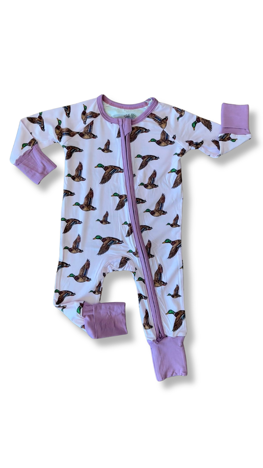 Mallard Montage Pink Zippy