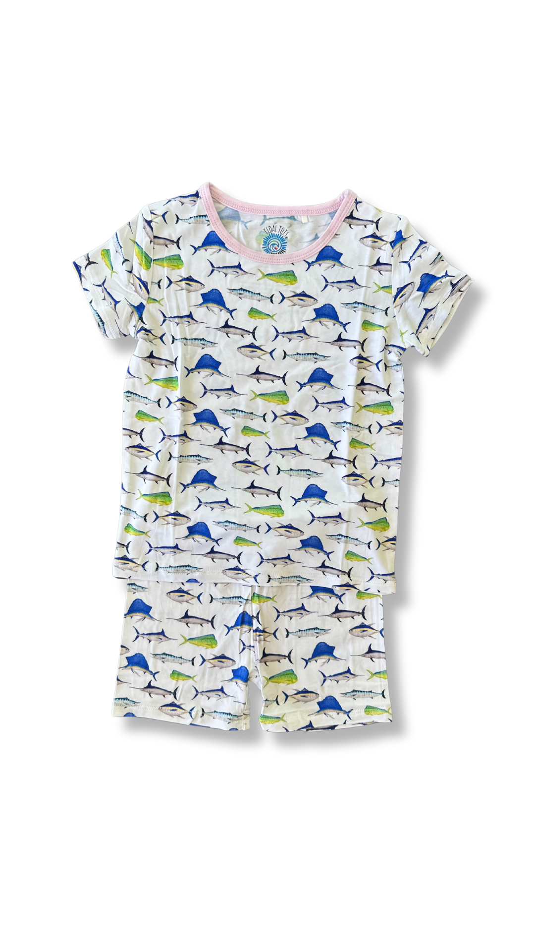Fishing Frenzy Pink Shorts Set