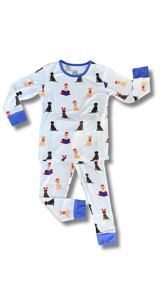 Fa-la-la-la-Labs Blue Two Piece Pajama