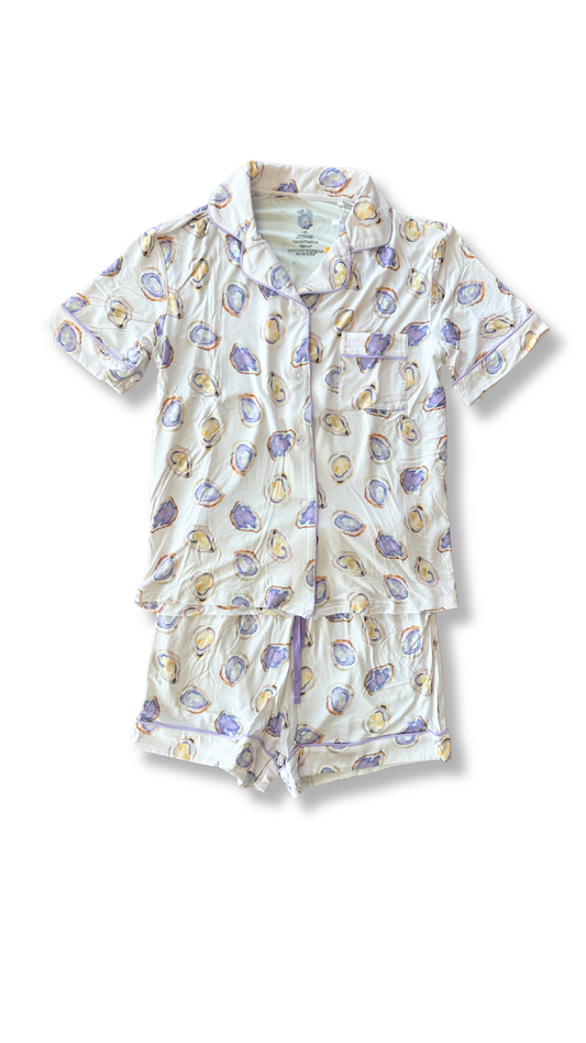 Mama's Oyster Roast Purple Two Piece Pajama