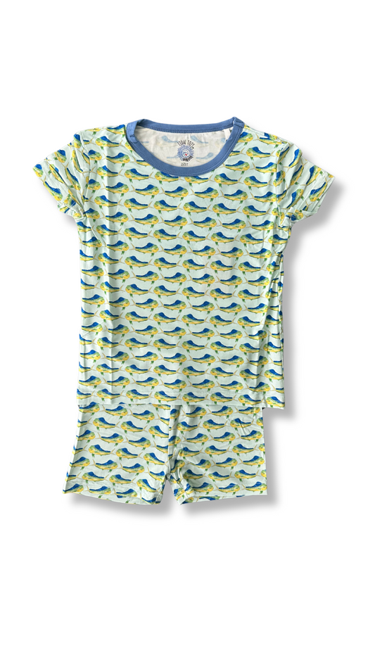 Dolphin Dance Blue Shorts Set