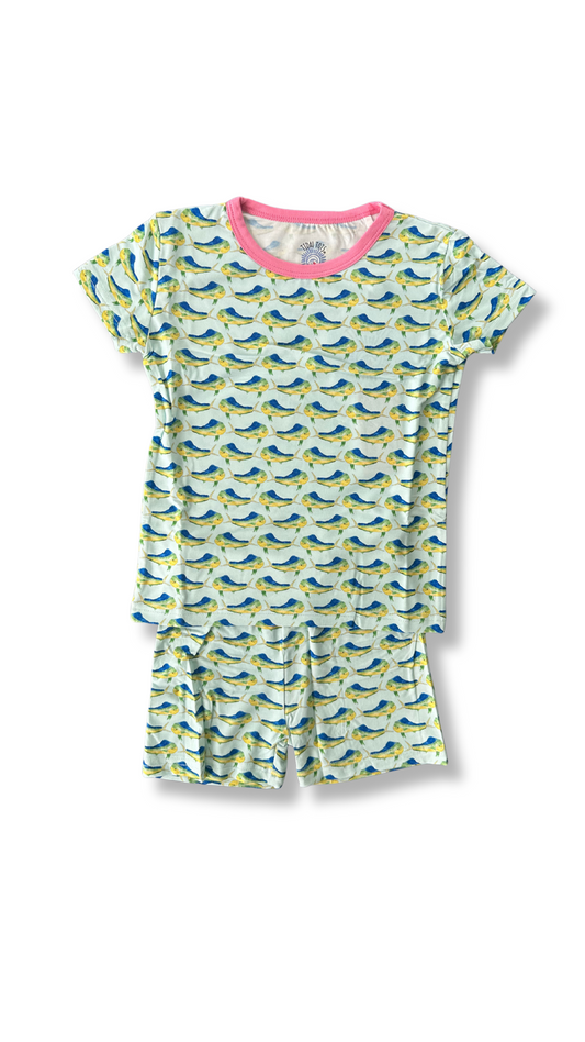 Dolphin Dance Pink Shorts Set