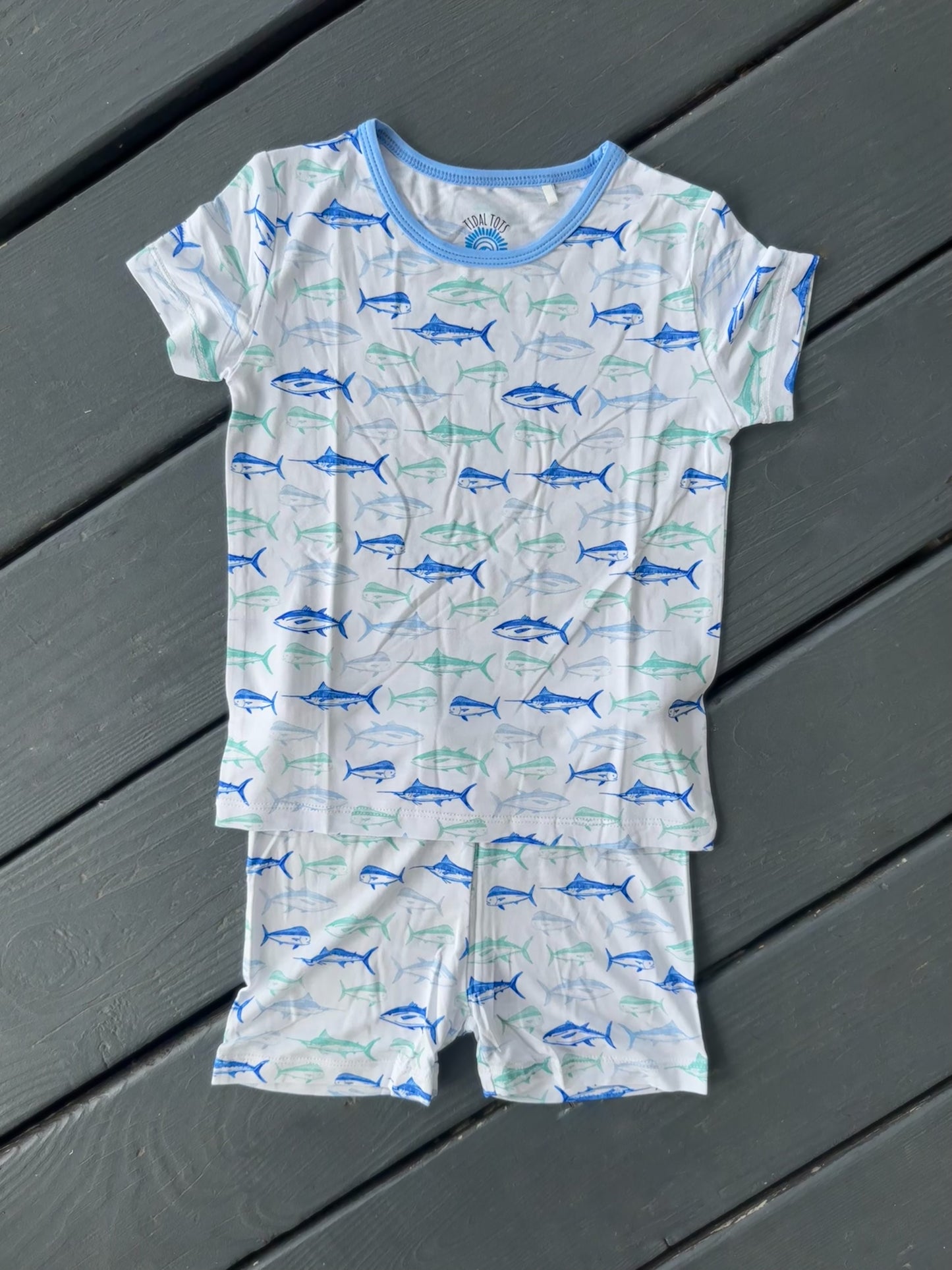 Maritime Medley Blue Shorts Set