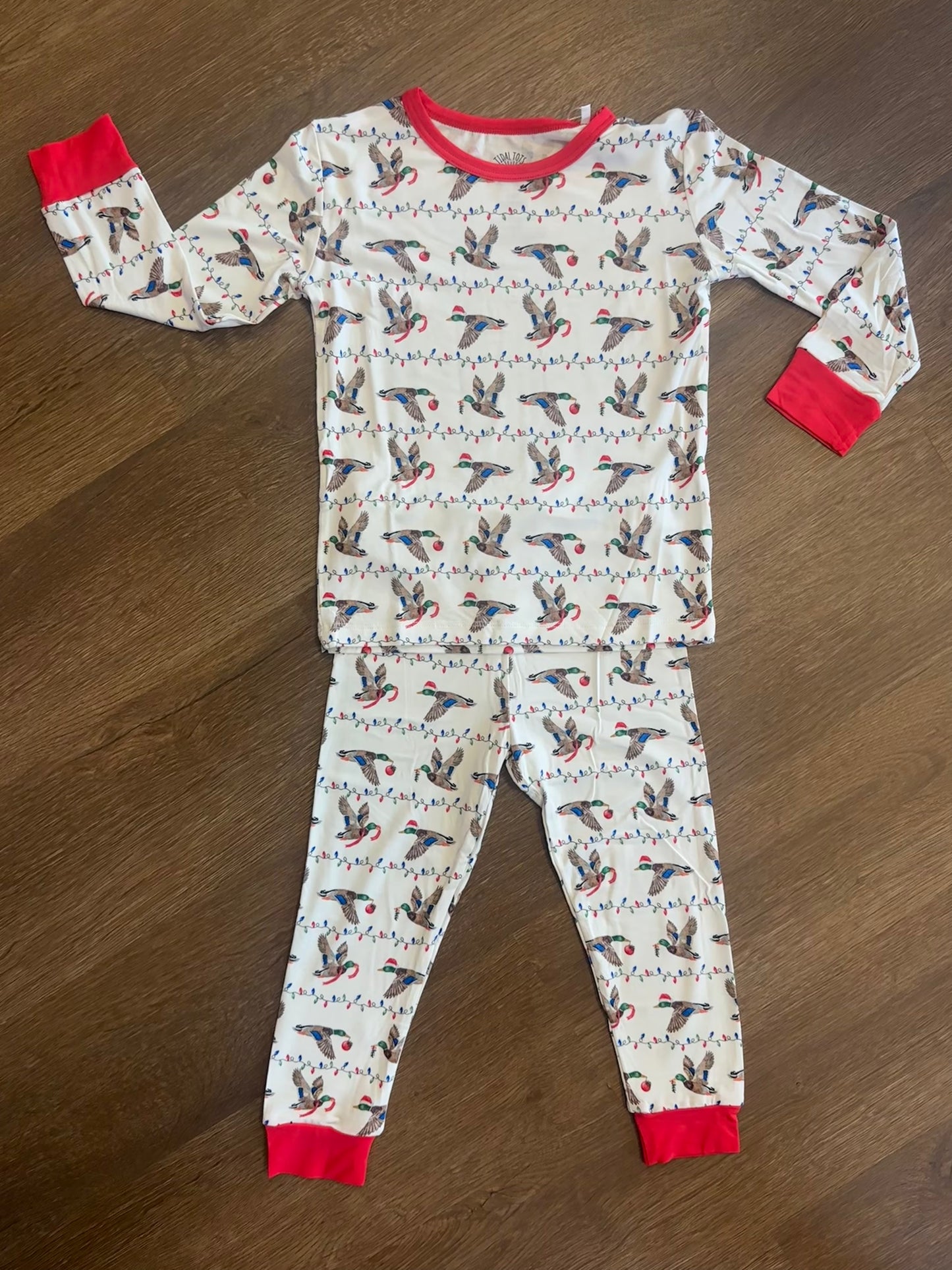 Merry Mallards Two Piece Pajama Set