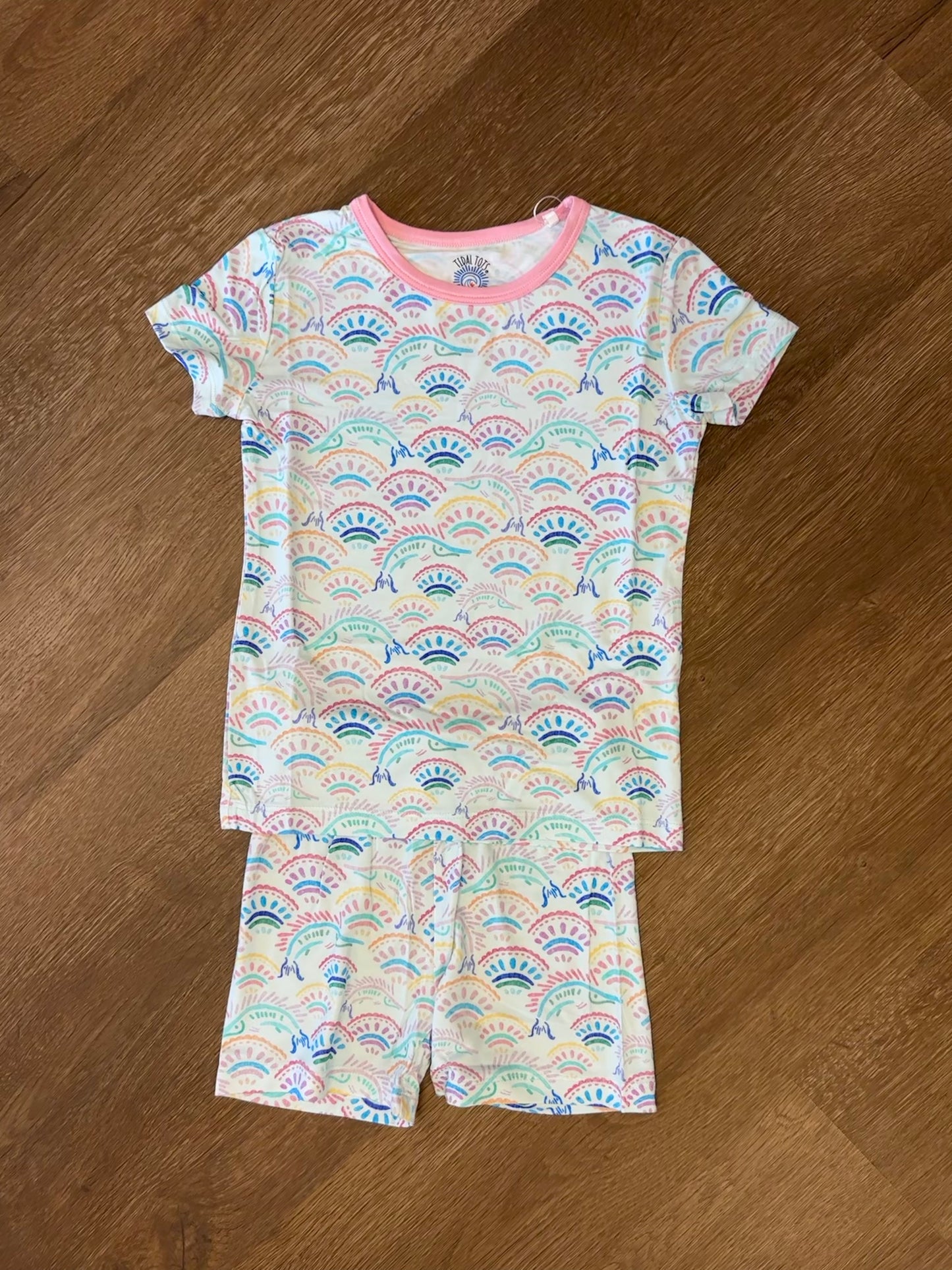 Marlin Mosaic Pink Shorts Set
