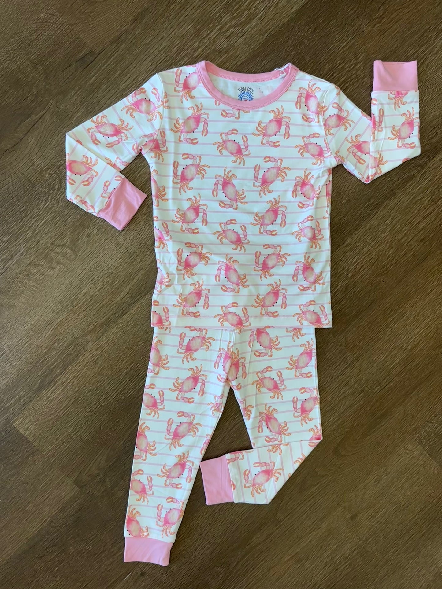 Pinchy Pals Pink Two Piece Pajama