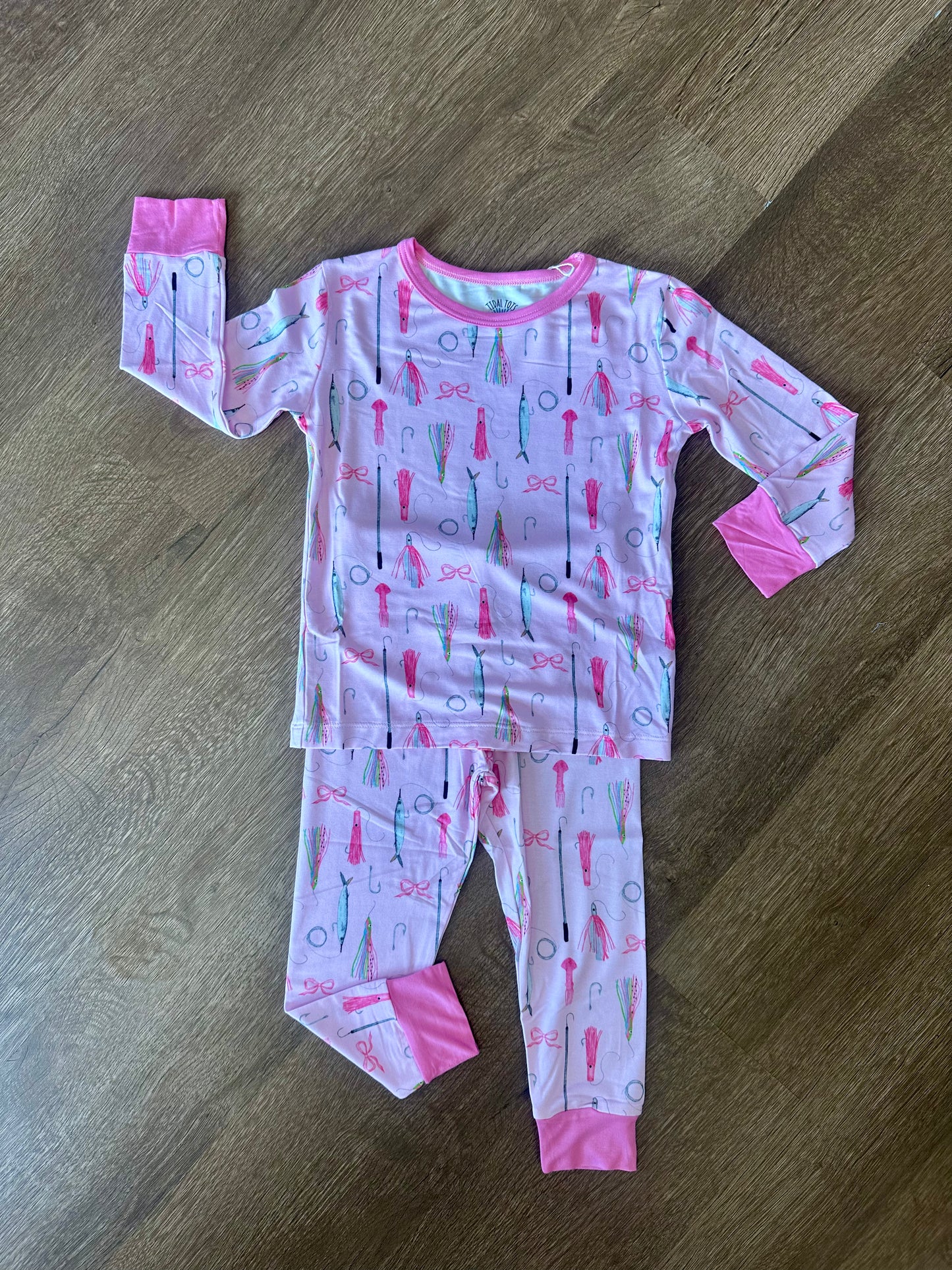 Tackle Box Tango Pink Two Piece Pajama
