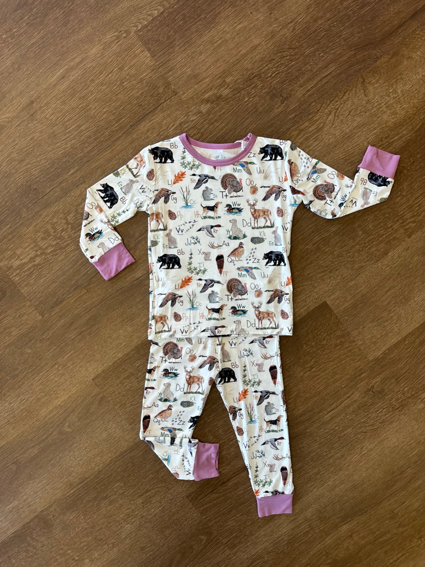 Harvest ABC's Pink Two Piece Pajama