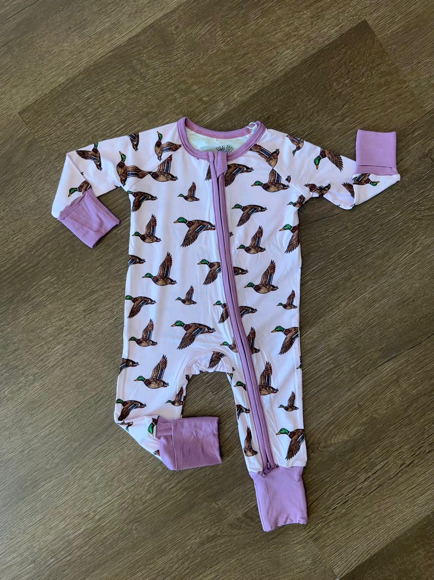 Mallard Montage Pink Zippy