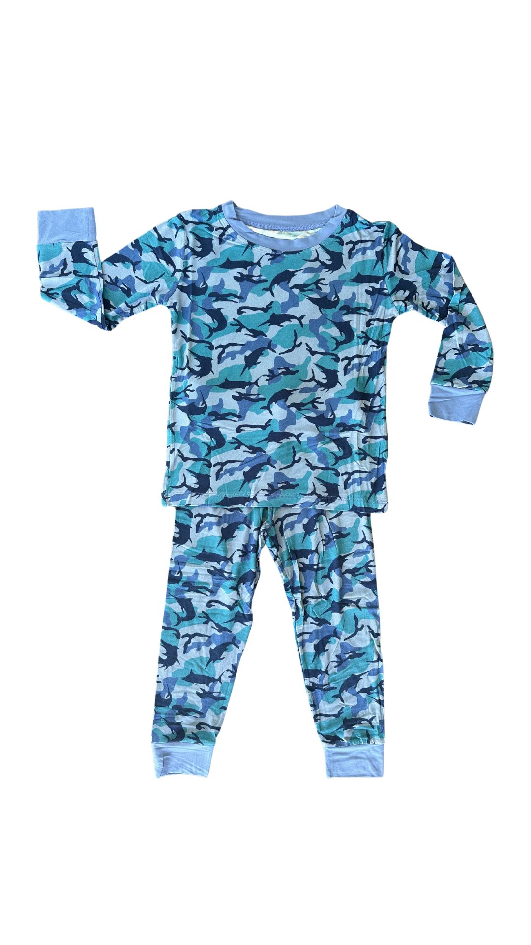 Marlin Masquerade Blue Two Piece Pajama