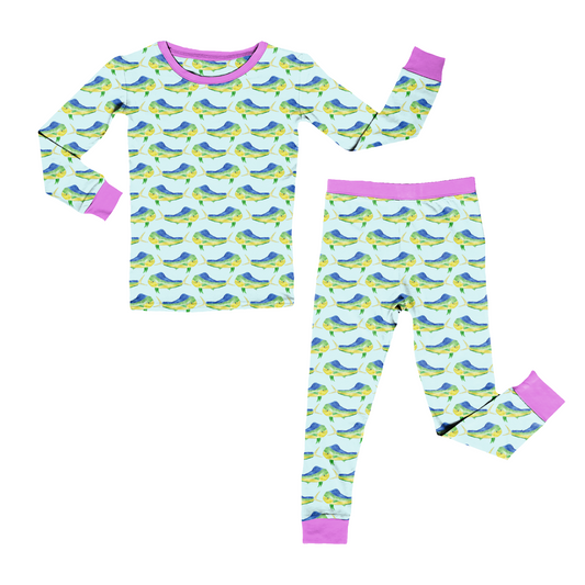 Dolphin Dance Pink Two Piece Pajama