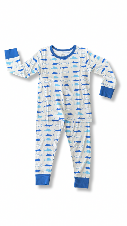 Grand Slam Jams Blue Two Piece Pajama