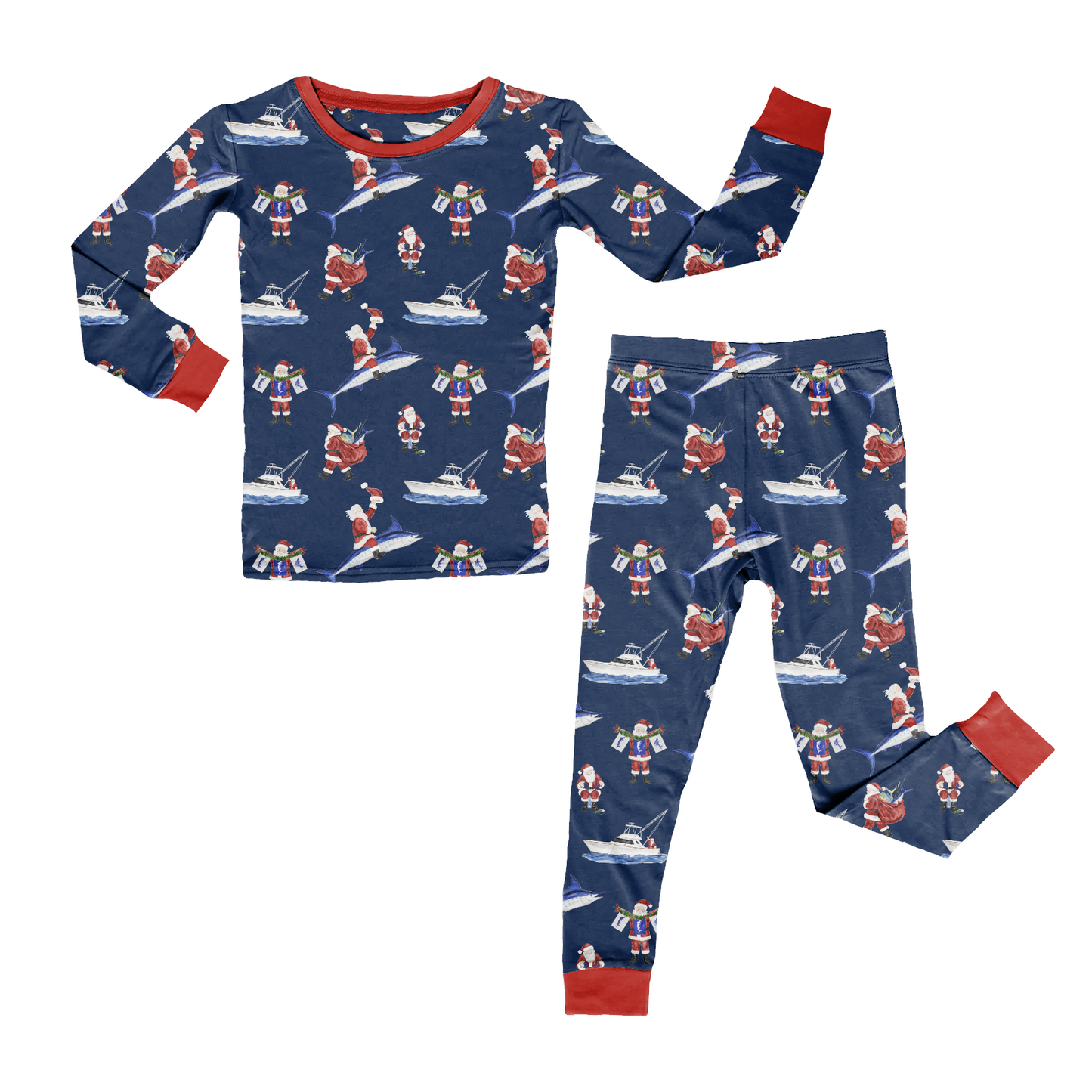 Salty Santa Two Piece Pajama Set