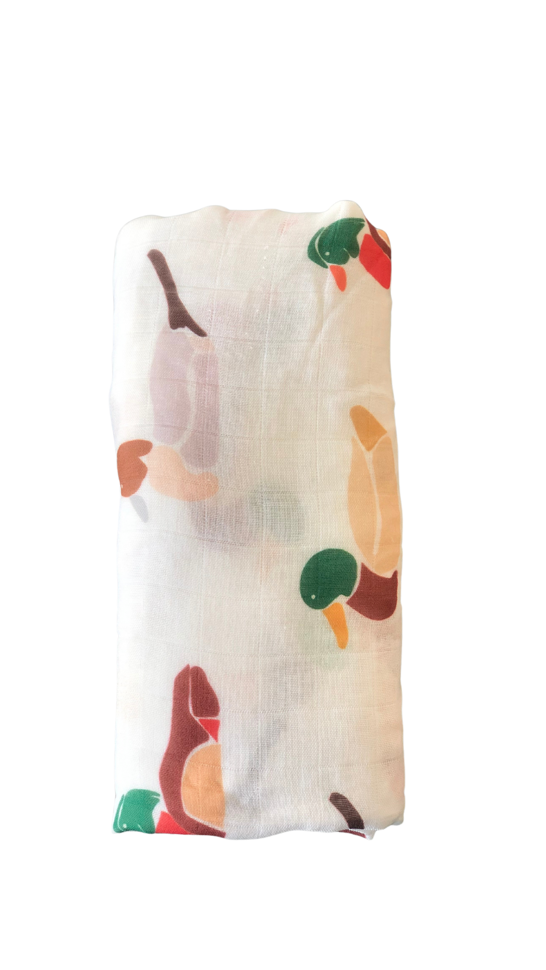 Lucky Ducks Lightweight Swaddle Blanket