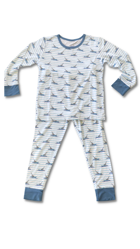 Dream Boat Blue Two Piece Pajama